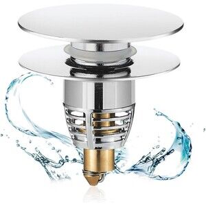 Bathroom Sink Drain Stopper, Stainless Pop Up Basin Drain Strainer, Drain Magic